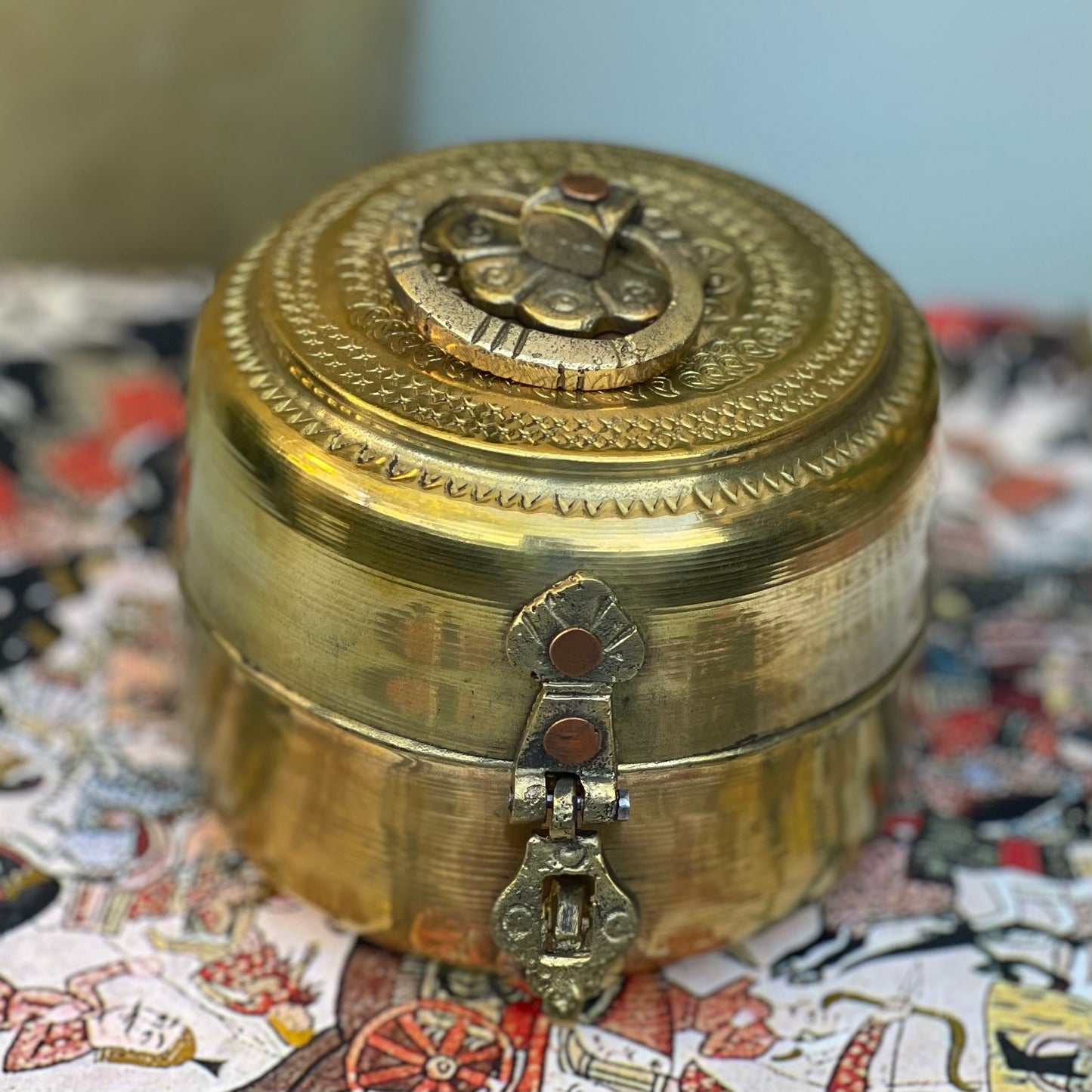 Vintage ‘Purna’ Brass Box