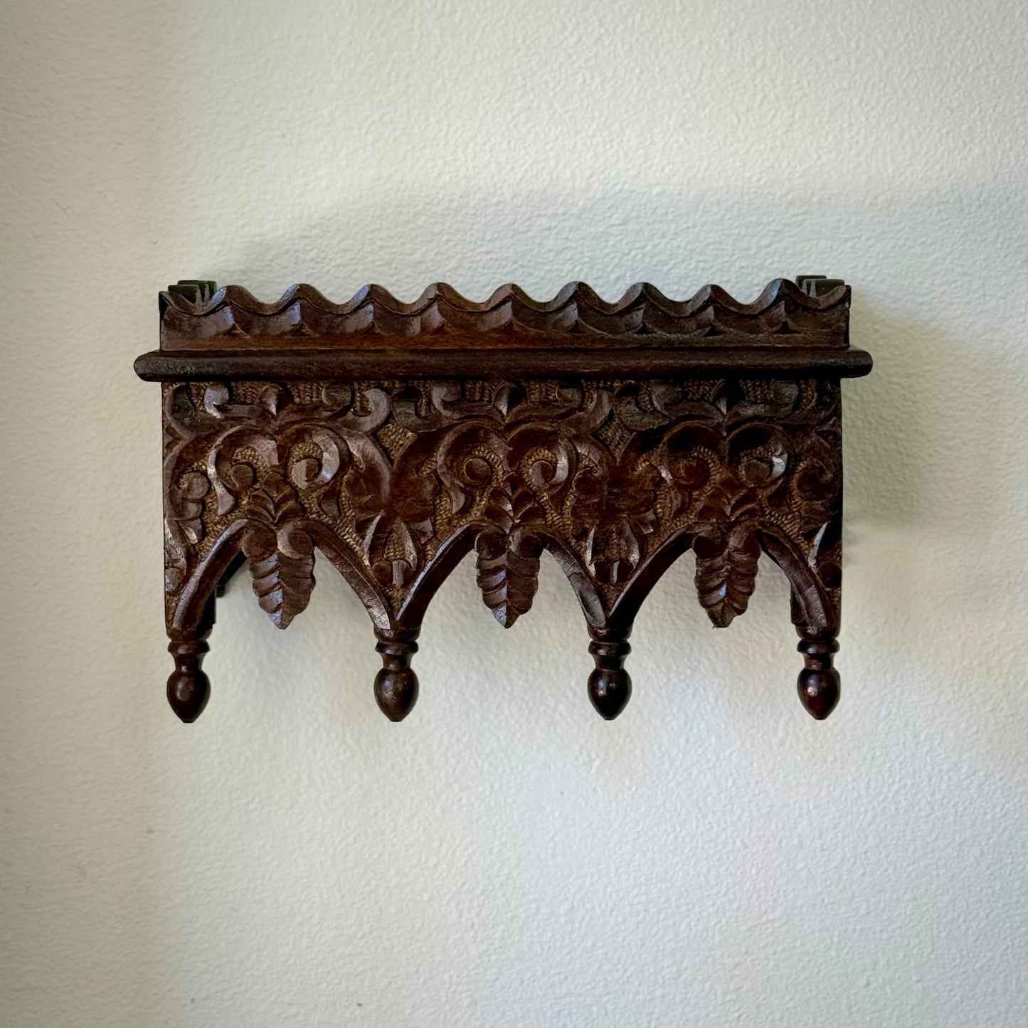 ‘Raunaq’ Handcarved Wooden Wall Shelf