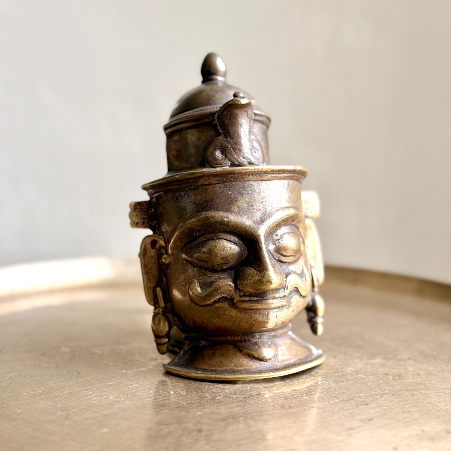 Antique Bronze Shiva Mukha - Maharastra (Early 19th Century)