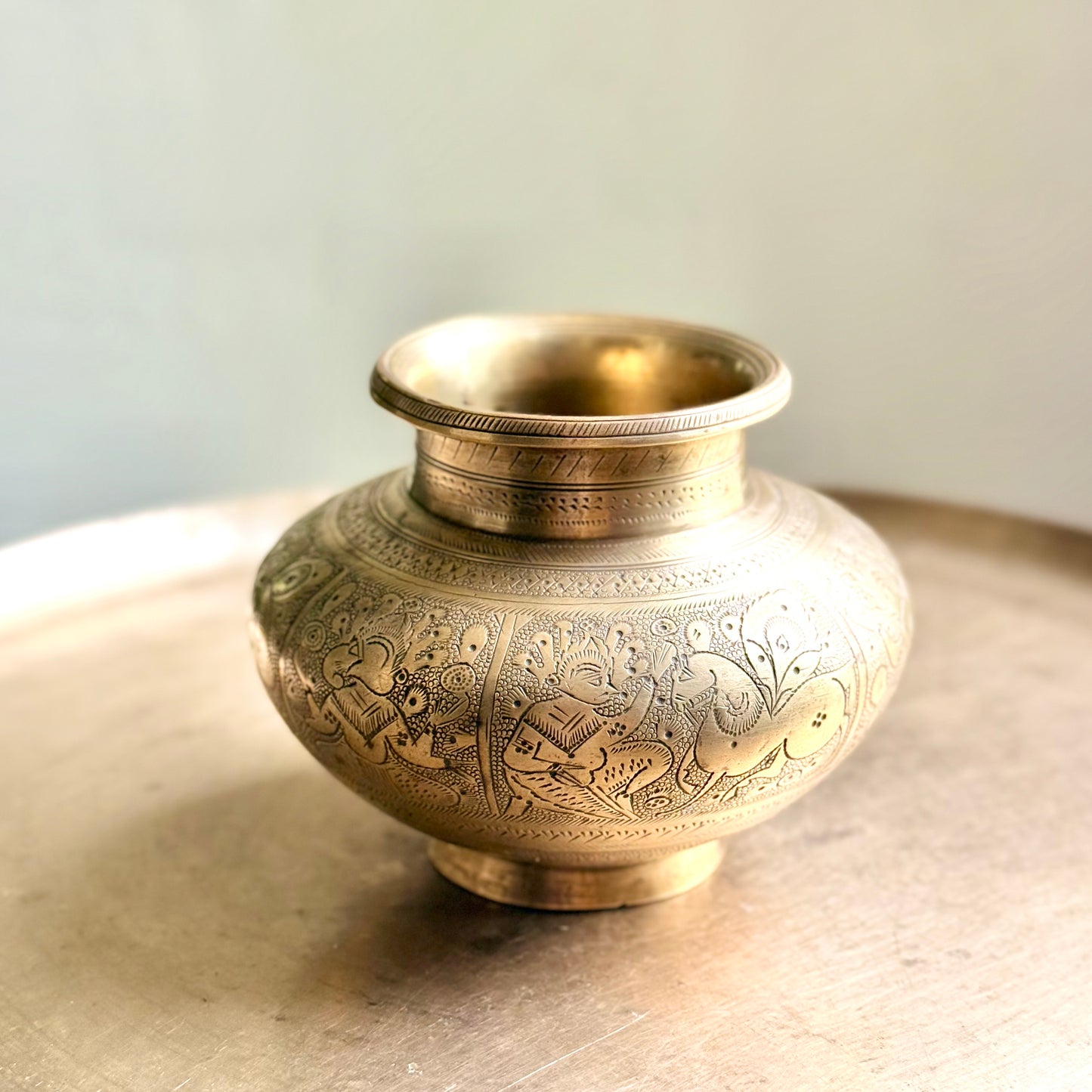 Antique Hand carved Kalash