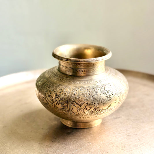 Antique Hand carved Kalash