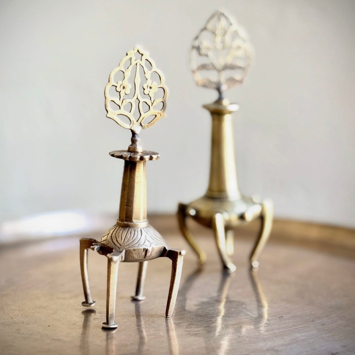 The Lucknow Heritage: A Vintage Brass Surmedaani Pair