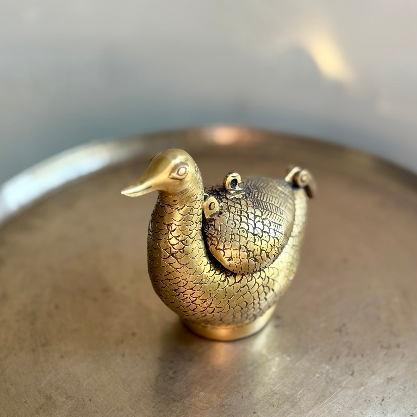 Brass Swan Box