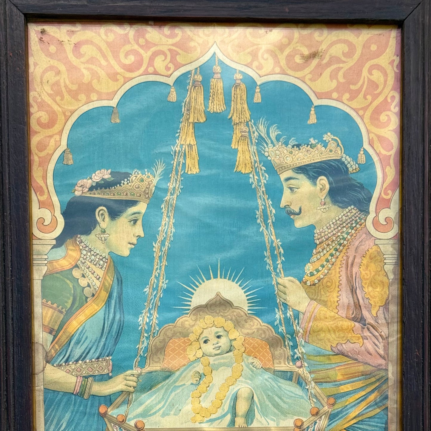 ‘Shri Ram Janma’ Raja Ravi Varma Lithograph Print