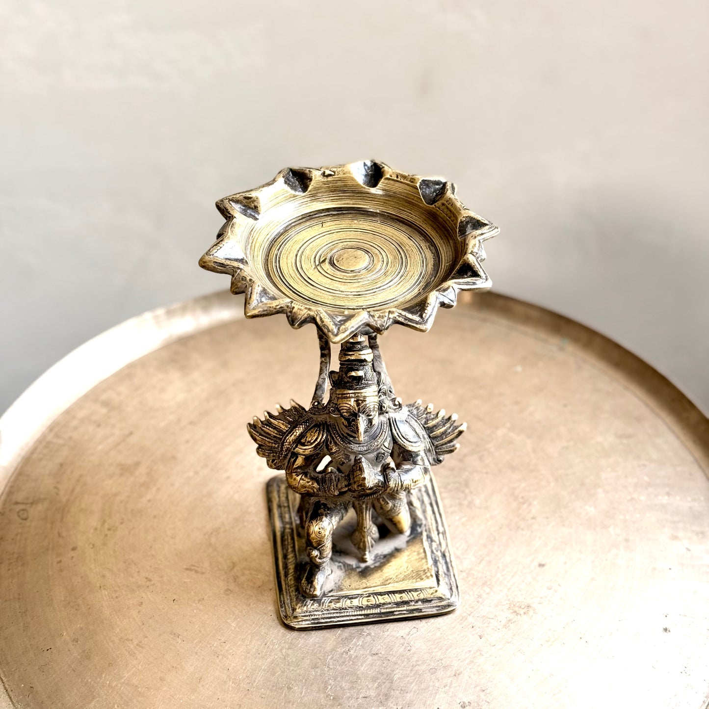 Divine Brass Garuda Lamp