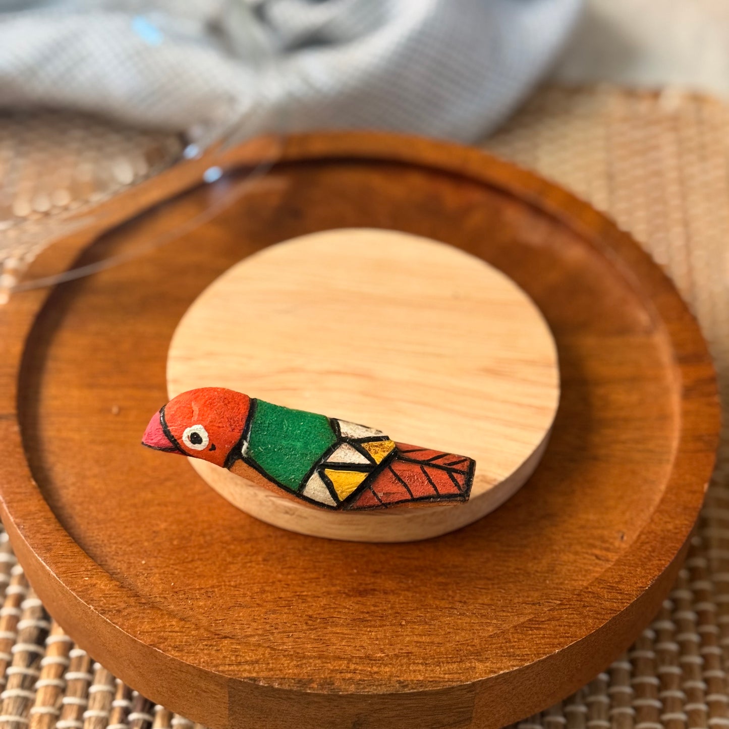 ‘Pankhi’ Coasters (Set of 2) by Veer Singh