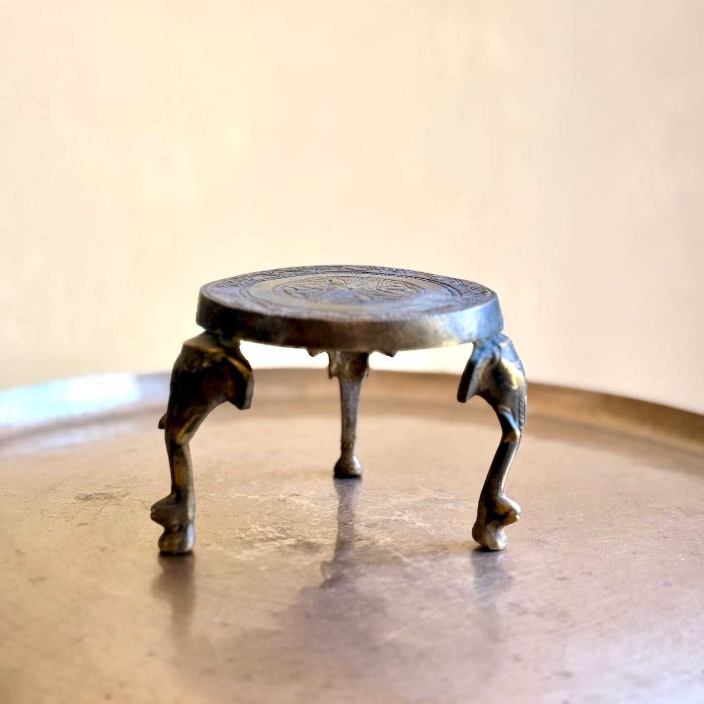 Brass Elephant-Legged Tripod