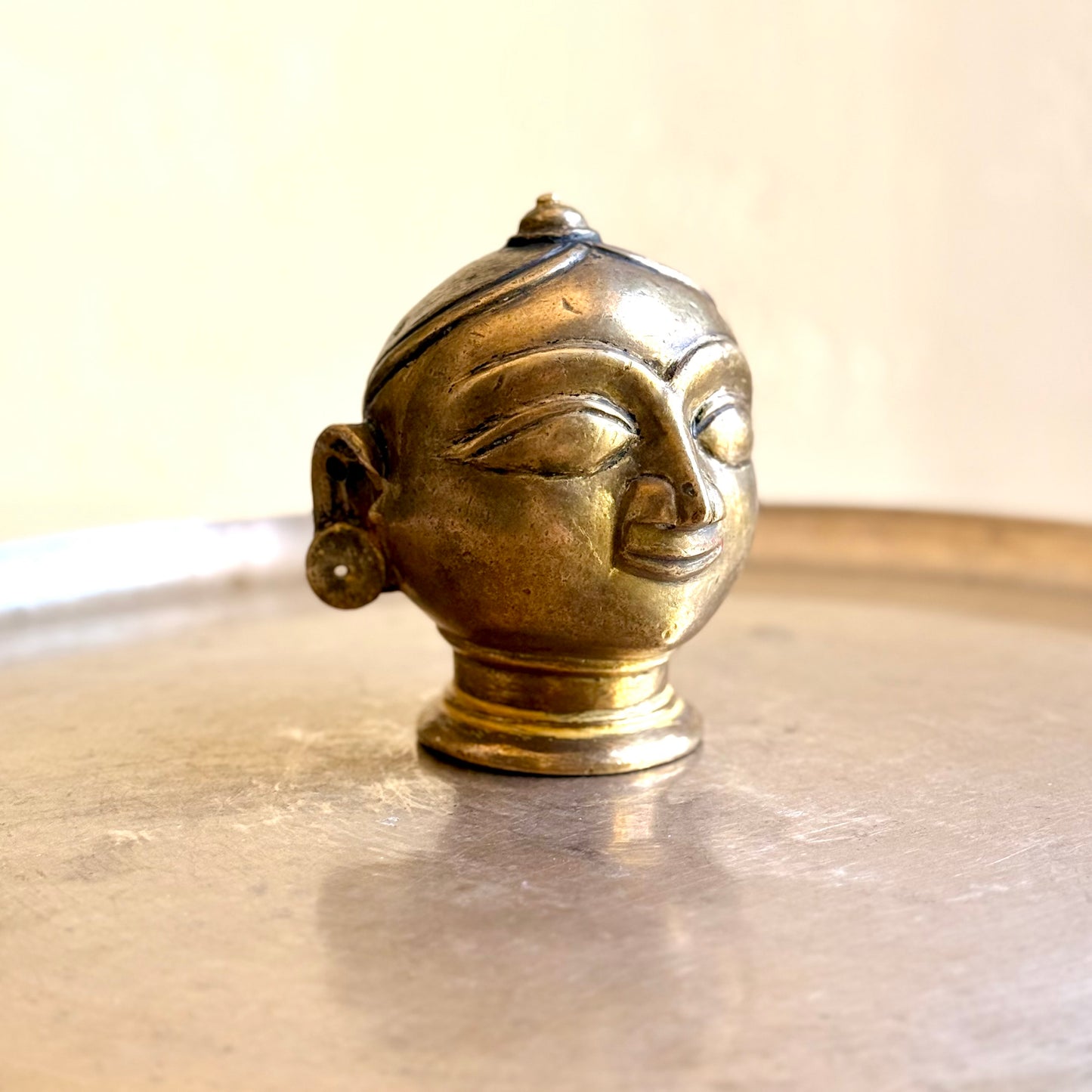 Rare Paired Gauri Mukha – Jyeshtha & Kanishtha, Maharastra (Early 20th Century)