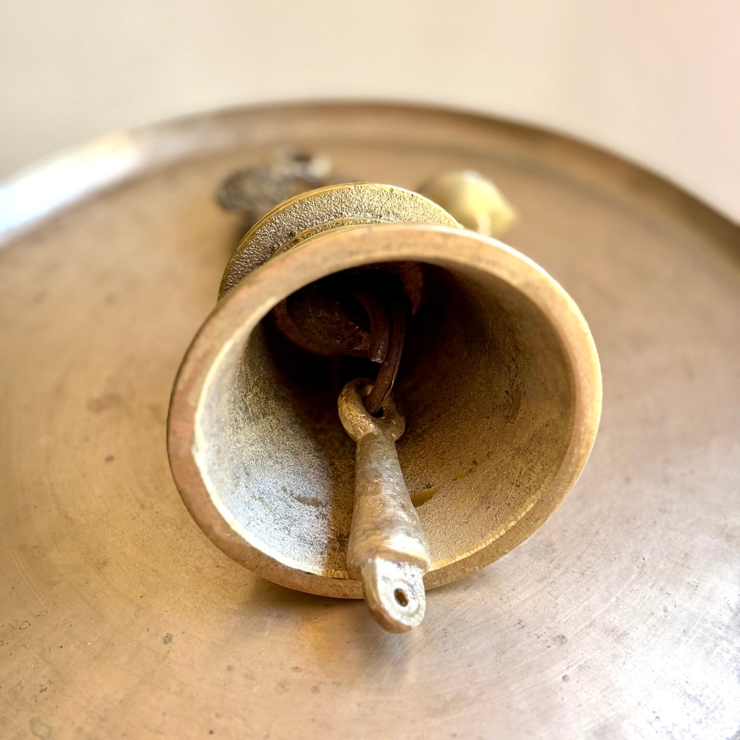 Majestic Mayil Brass Statement Bell & Ritual Oil Lamp