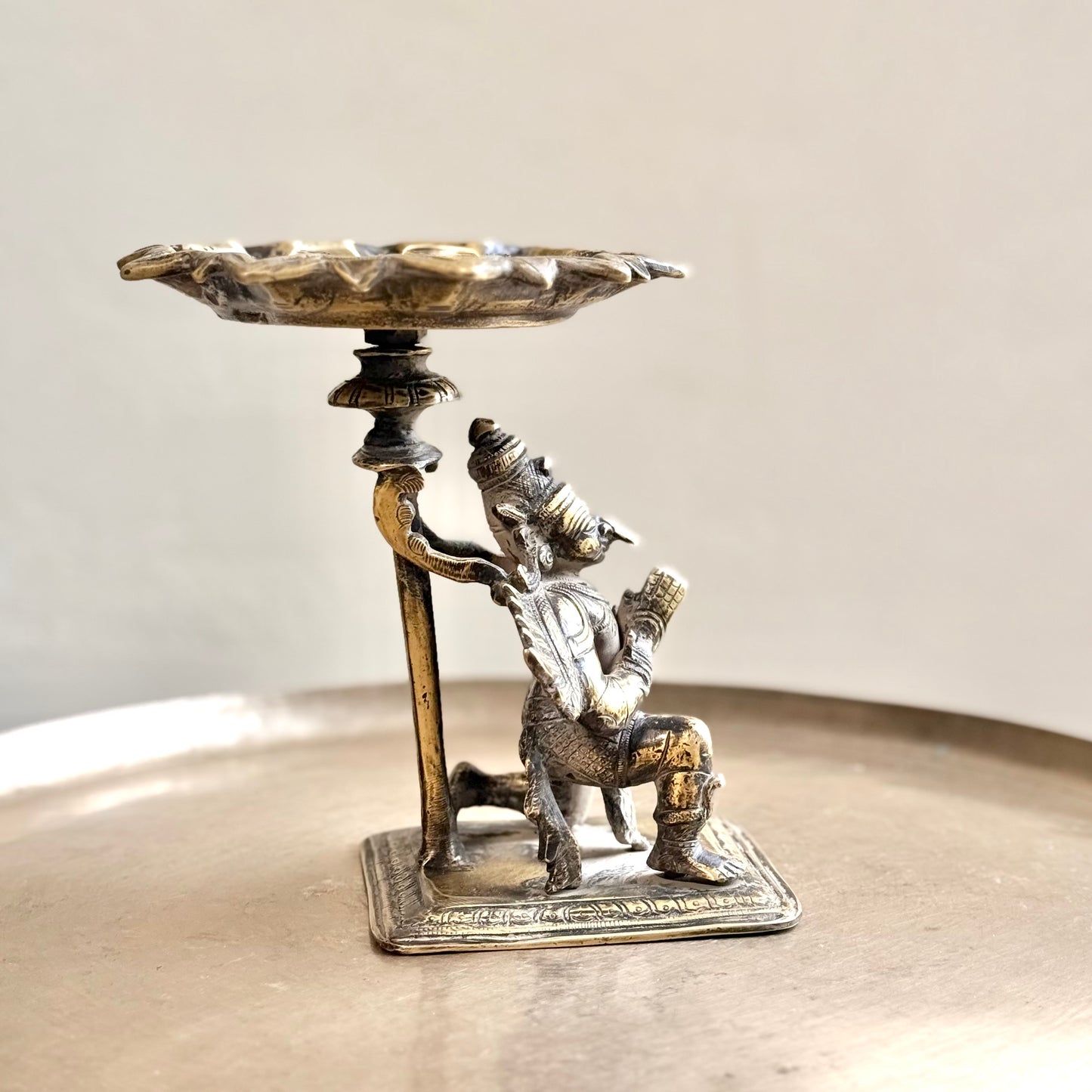 Divine Brass Garuda Lamp