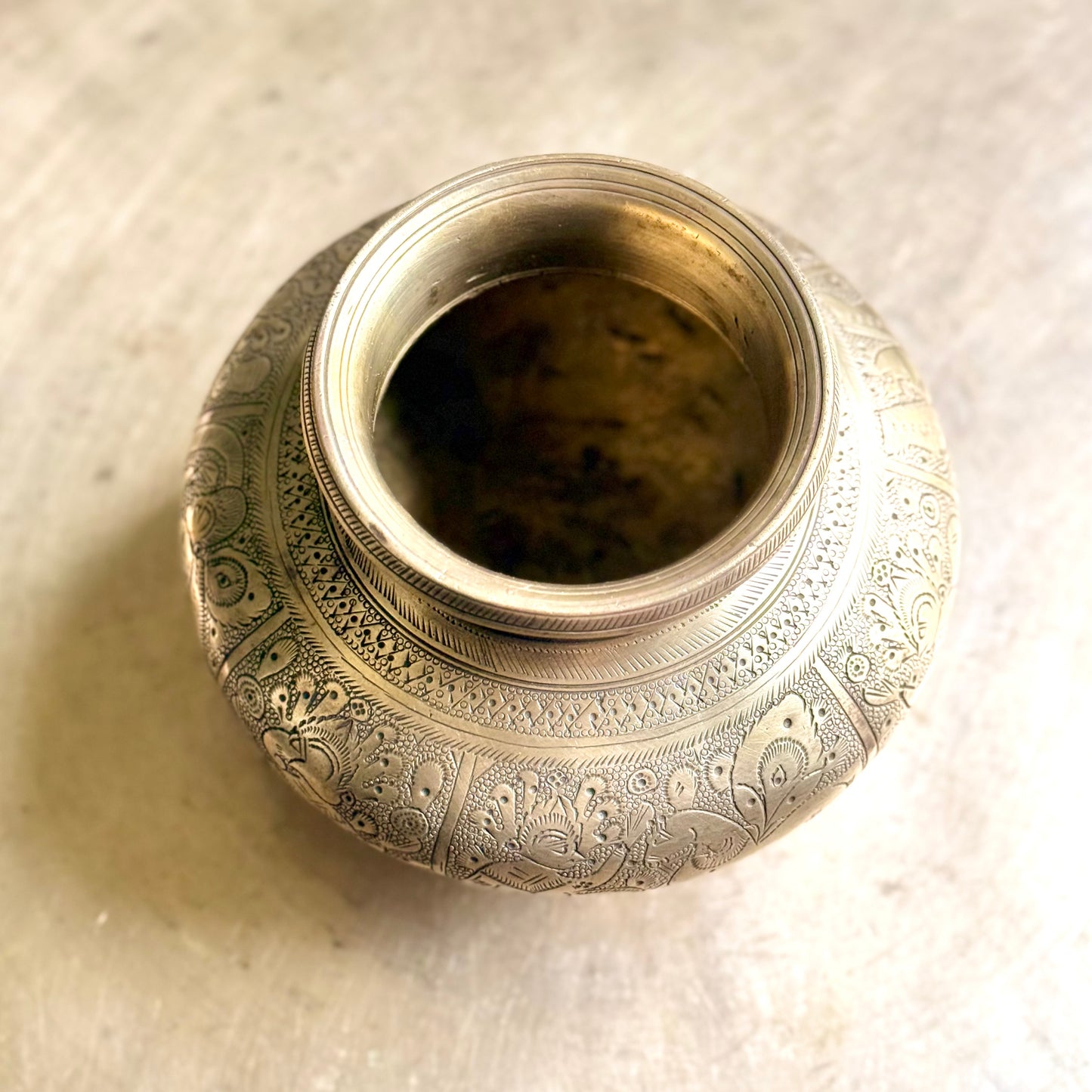 Antique Hand carved Kalash