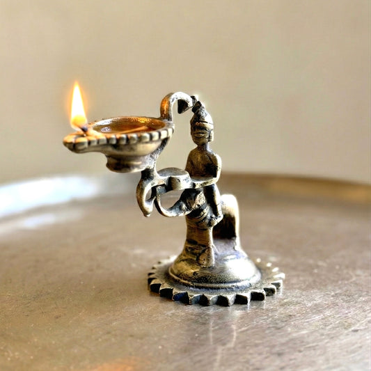 The Royal Mahout: Vintage Elephant Diya
