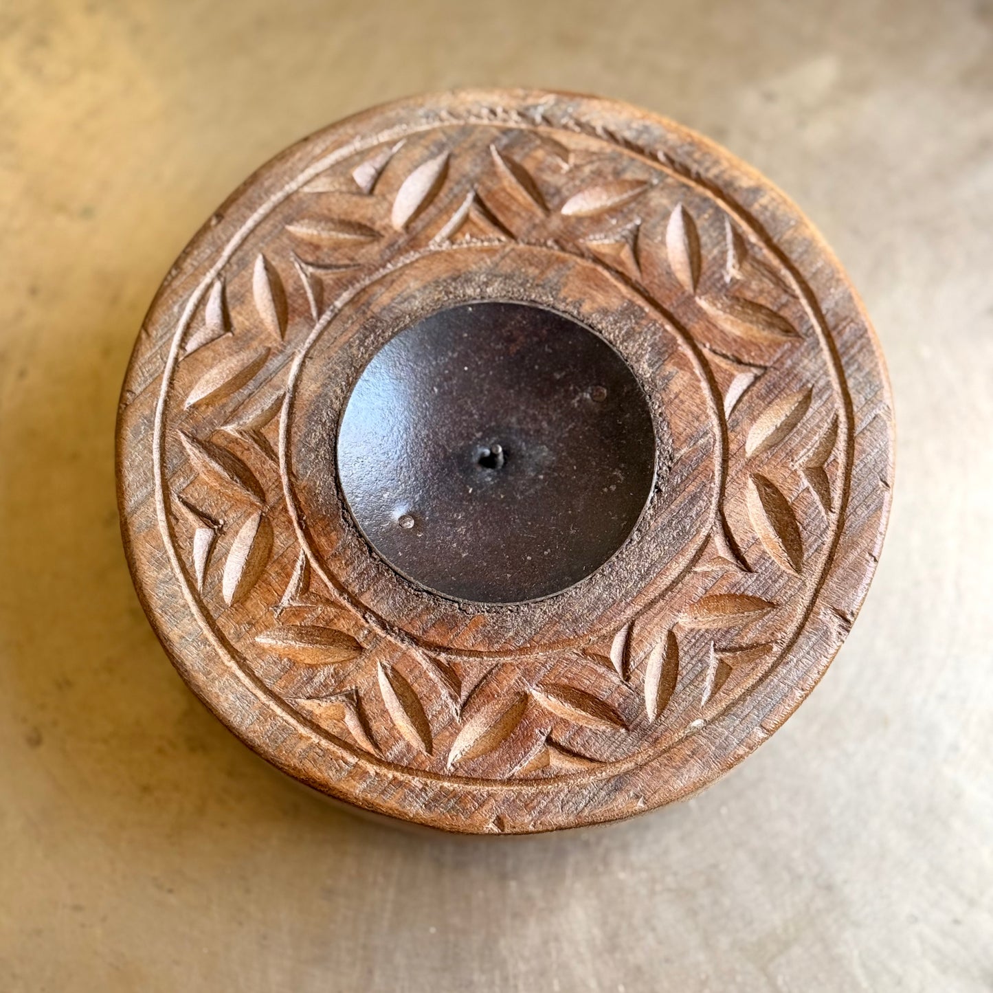 Assorted Old Wood Chowki Candle Stand