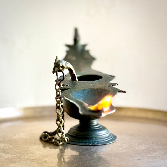 Antique Mangalam Lamp - Kerala (Early 20th Century)