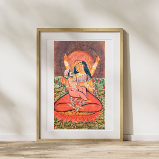 ‘Goddess Parvati with Infant Ganesha’ by Uttam Chitrakar