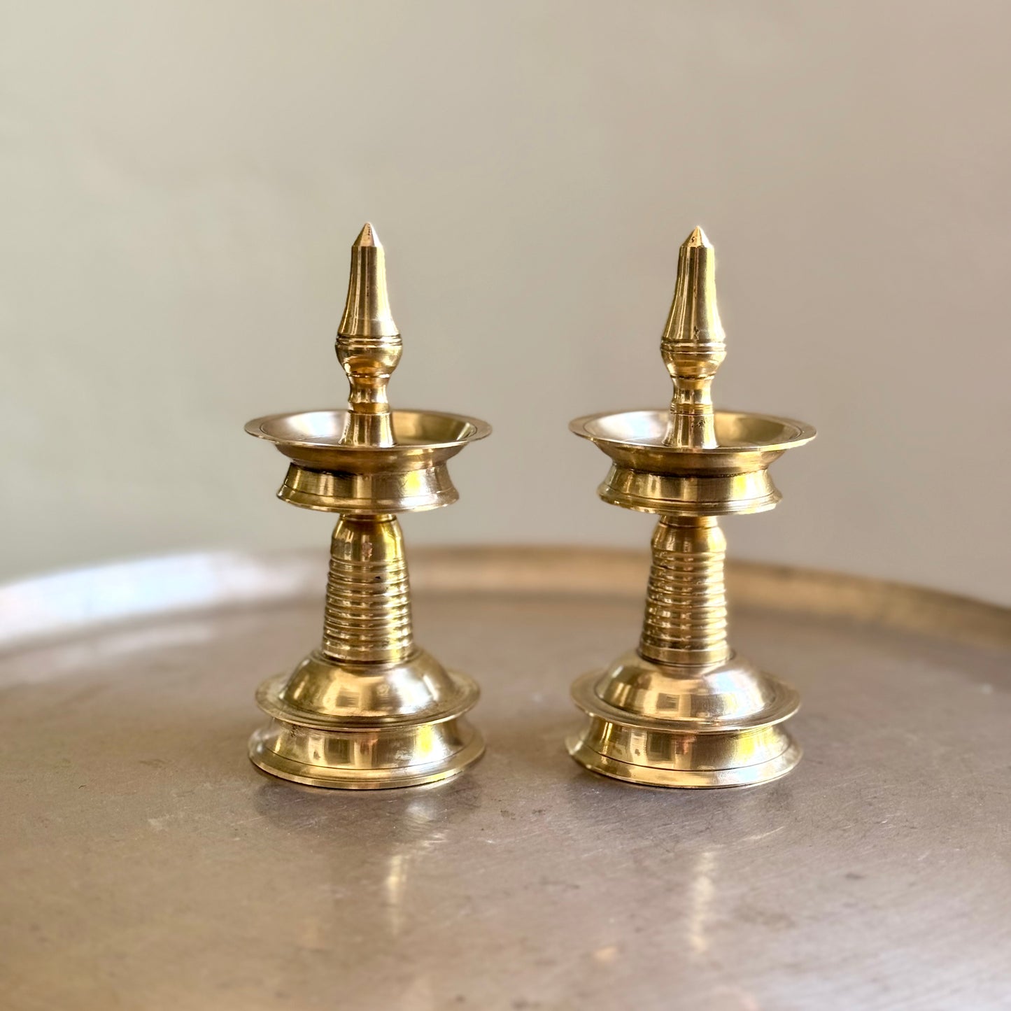 Kerala Nilavilakku Pair 9” & 6”