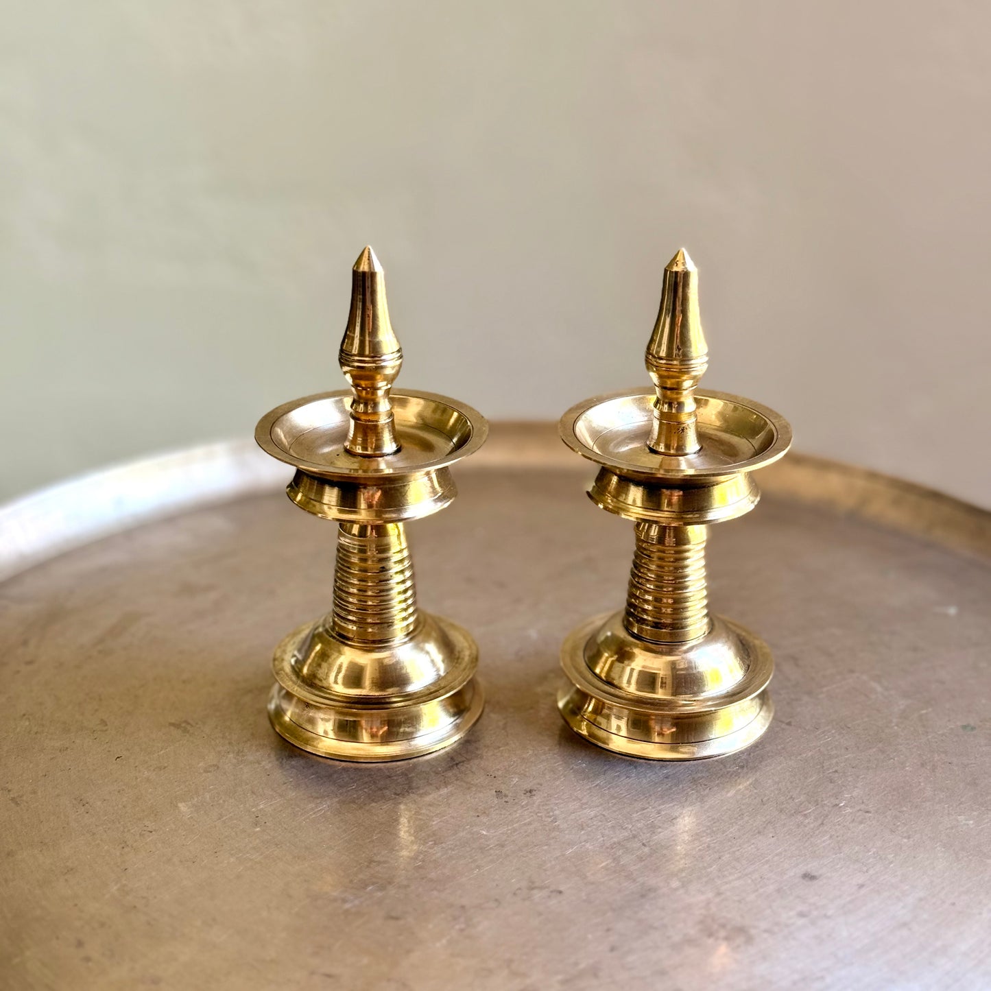 Kerala Nilavilakku Pair 9” & 6”