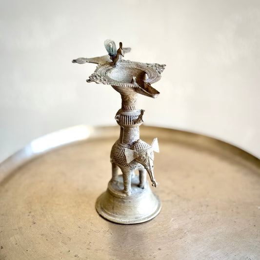 Vintage Dokra Lamp