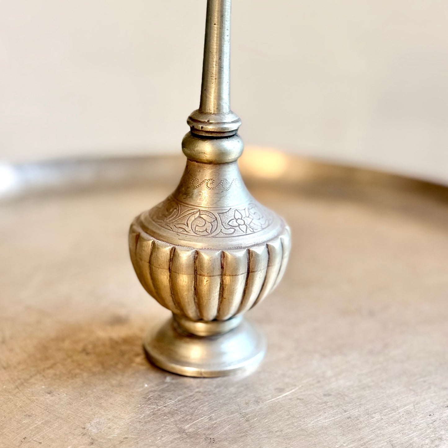 Mughal Style Gulabdani: Hand-Carved Rose Water Ewer