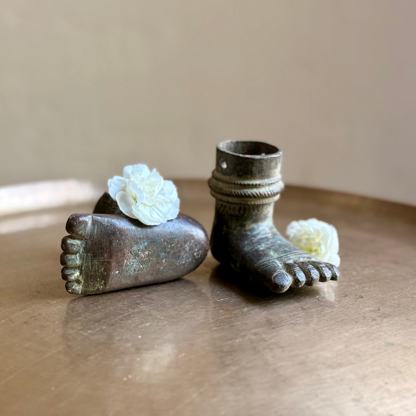 Antique Pair of Devi Feet