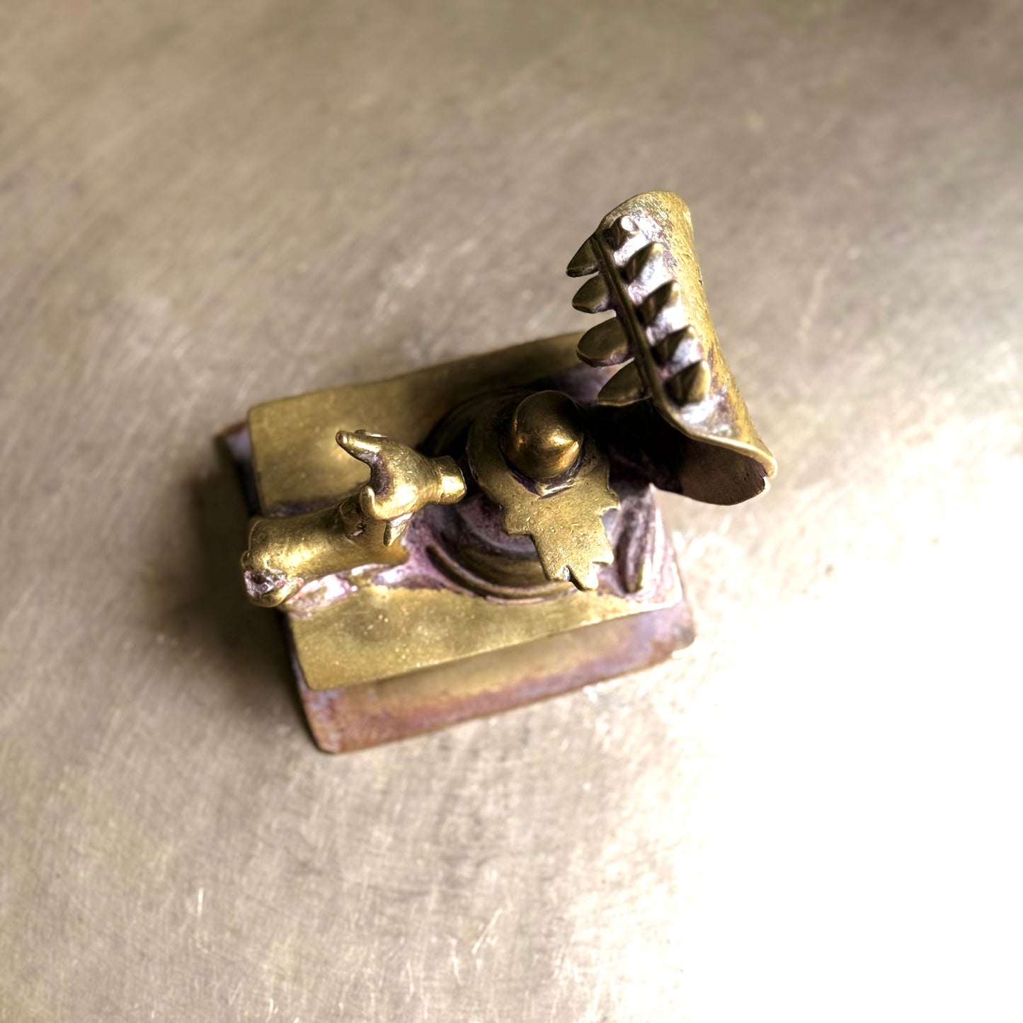 Antique Shivalinga with Nandi and Vasuki