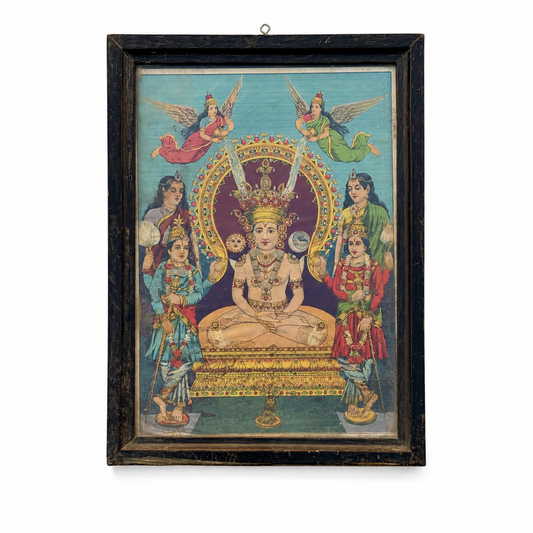 ‘Shri Paras Nath Ji’ Vintage Lithograph Print