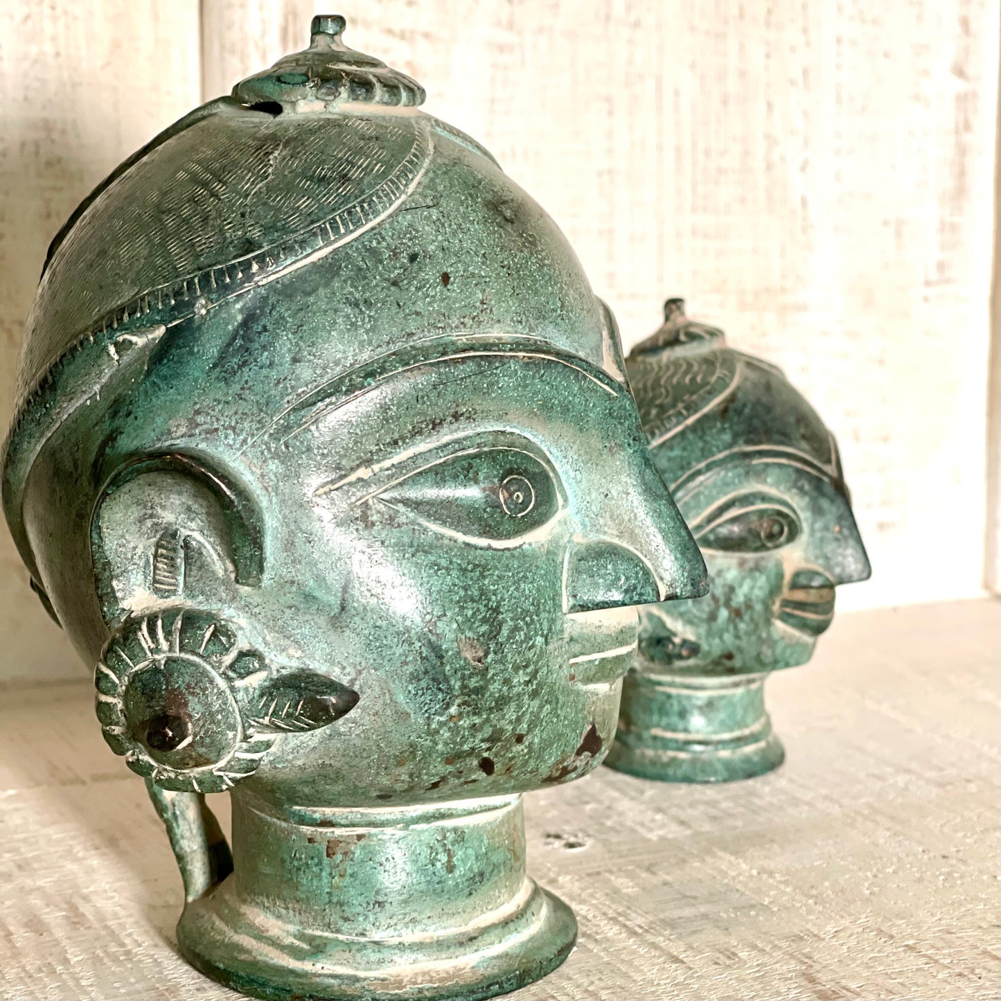 Pair of Gauri Busts