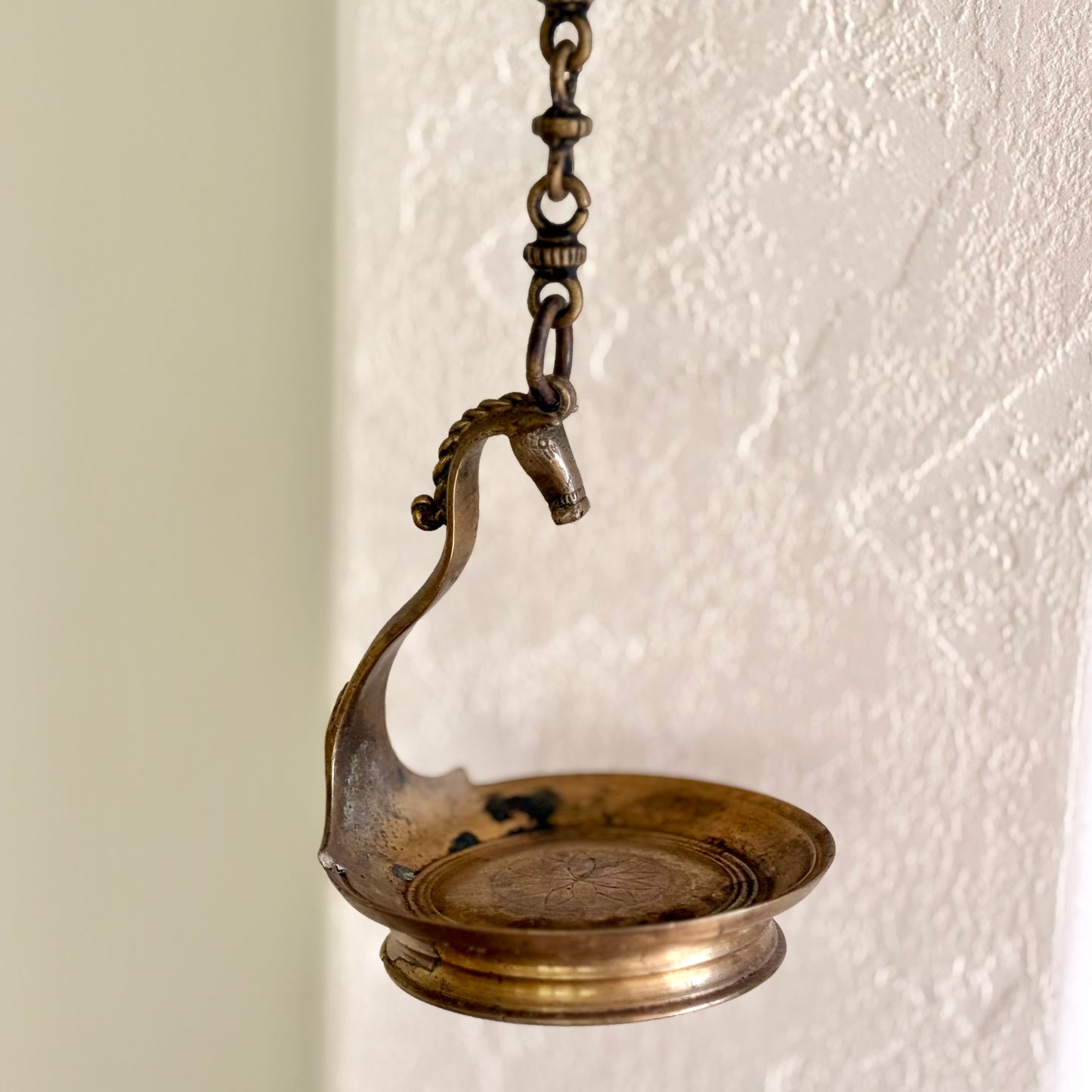 Heritage Hanging Kuthira Vilakku - A Rare Find