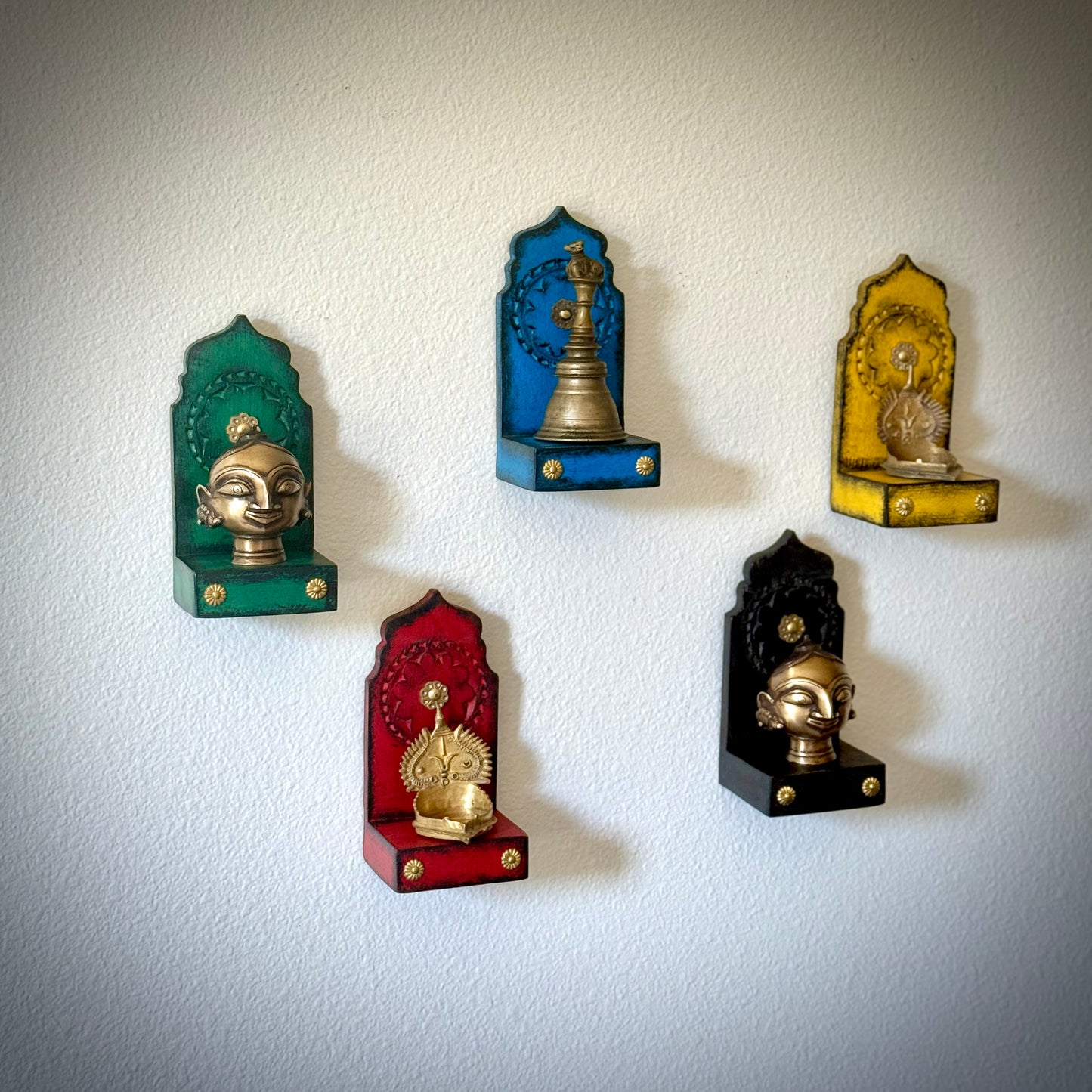 Vibrant Wall Shelves - Set of 5