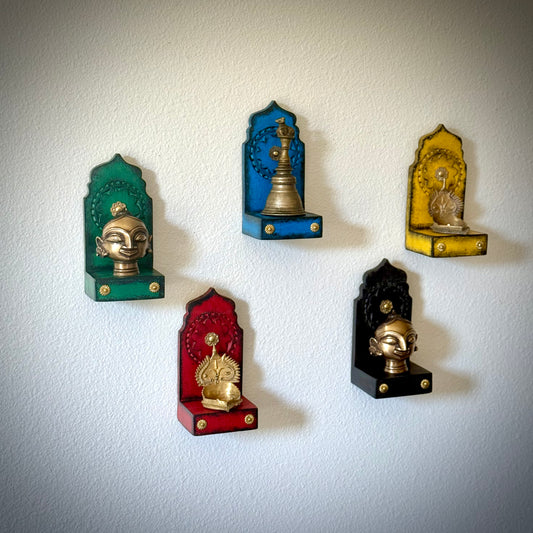 Vibrant Wall Shelves - Set of 5