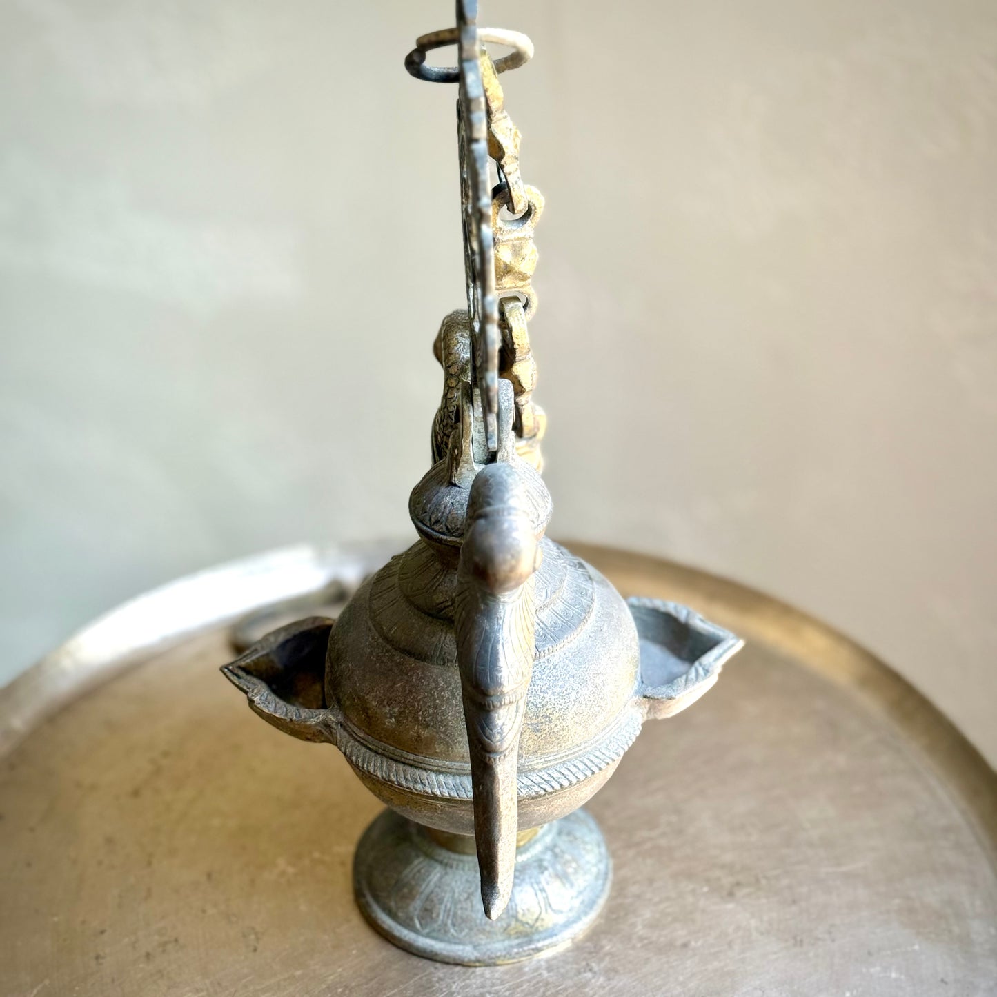 Vintage Twin Parrot Hanging Lamp