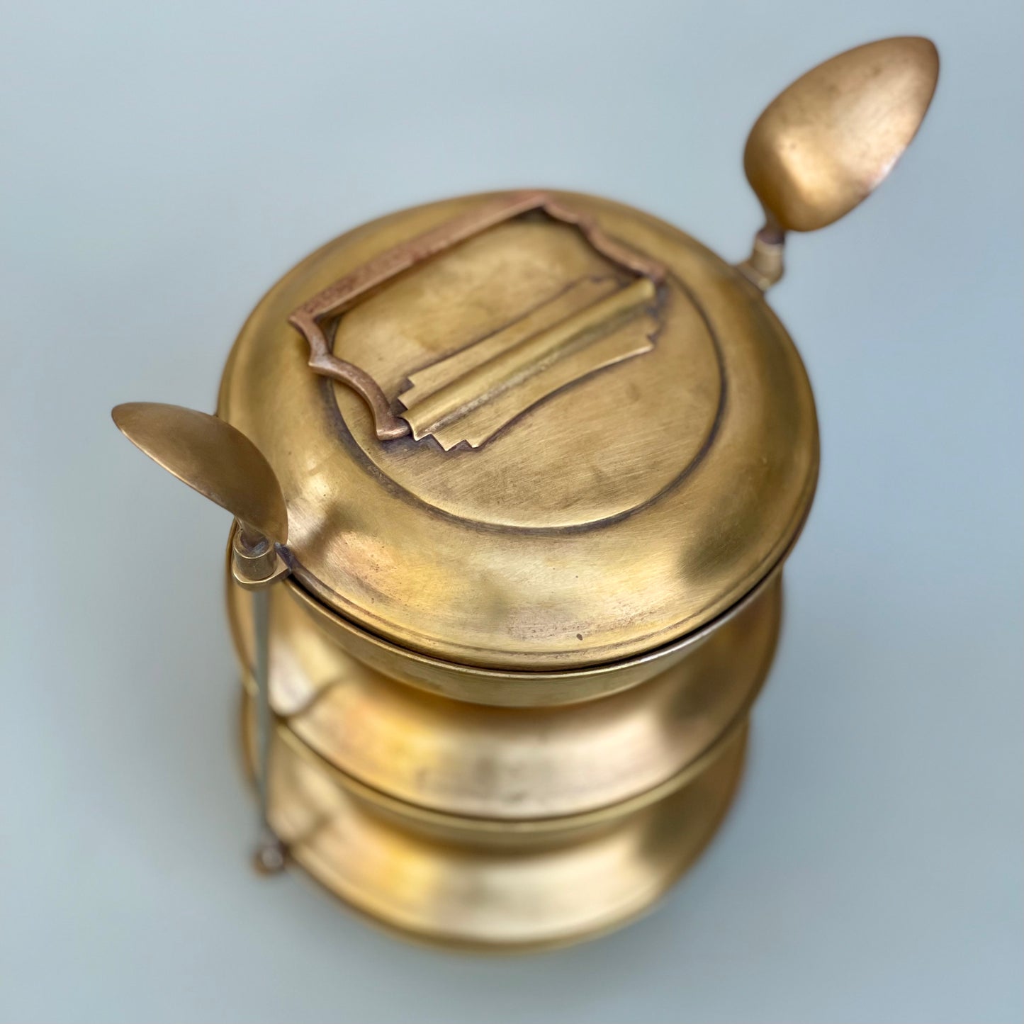 Vintage Brass Tiffin Box