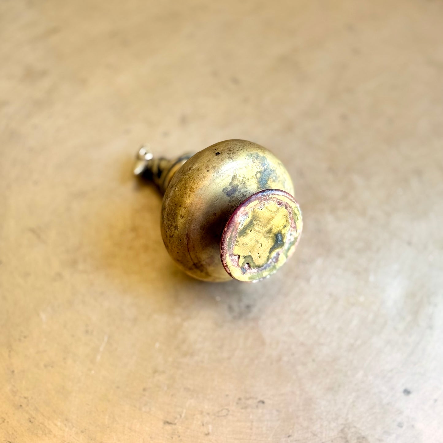Rare Miniature Holy Water Pot with Nandi Finial - Tamil Nadu (Early 20th Century)