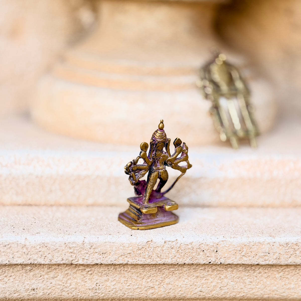 Antique Mahishasurmardini with Prabhavali | Over 100 Years Old