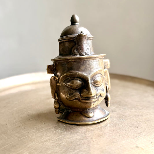 Antique Bronze Shiva Mukha - Maharastra (Early 19th Century)