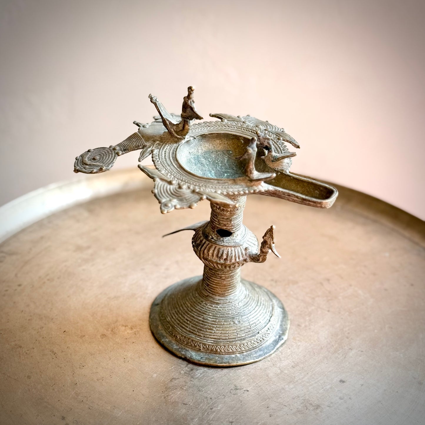Vintage Dokra Lamp