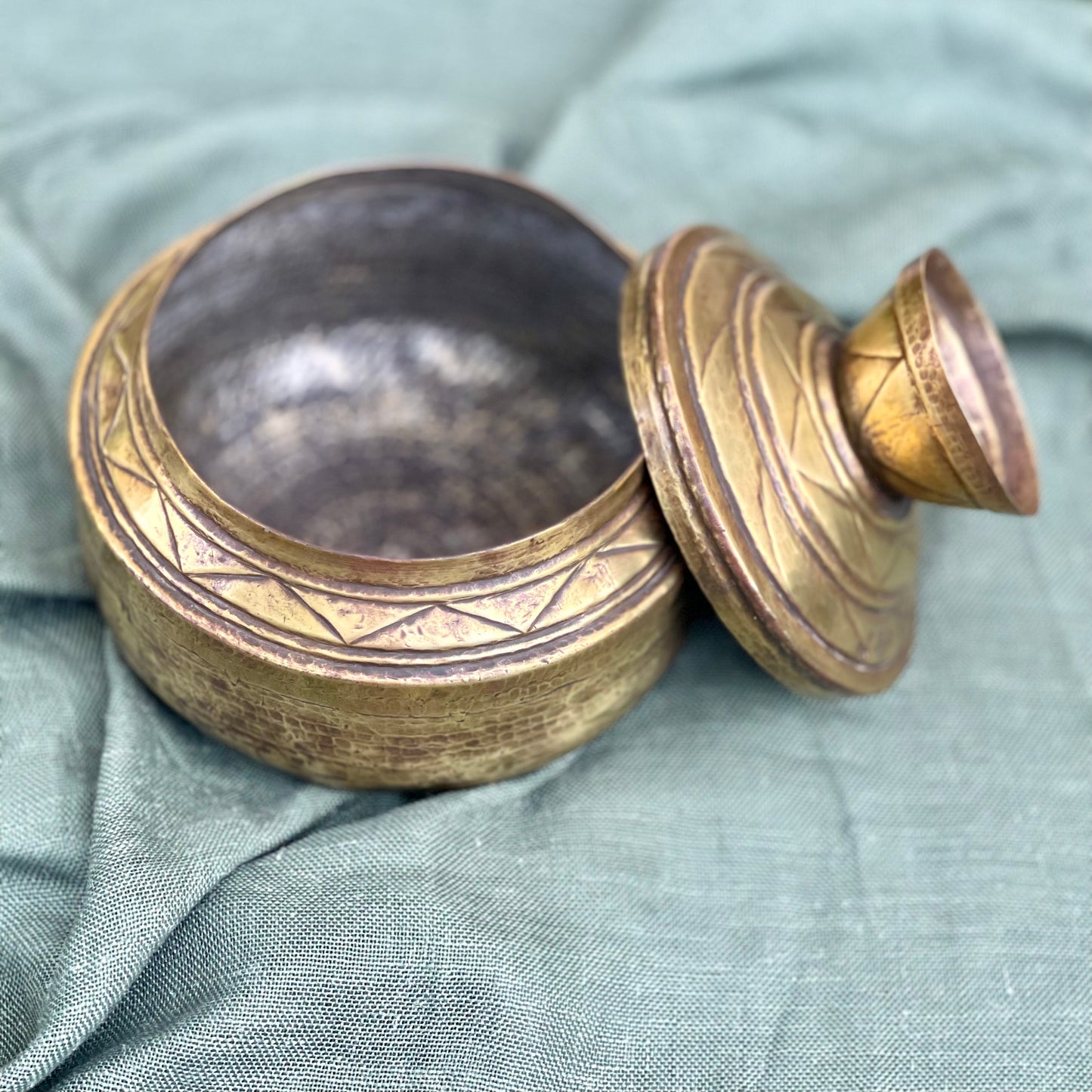 Brass Grain Pot