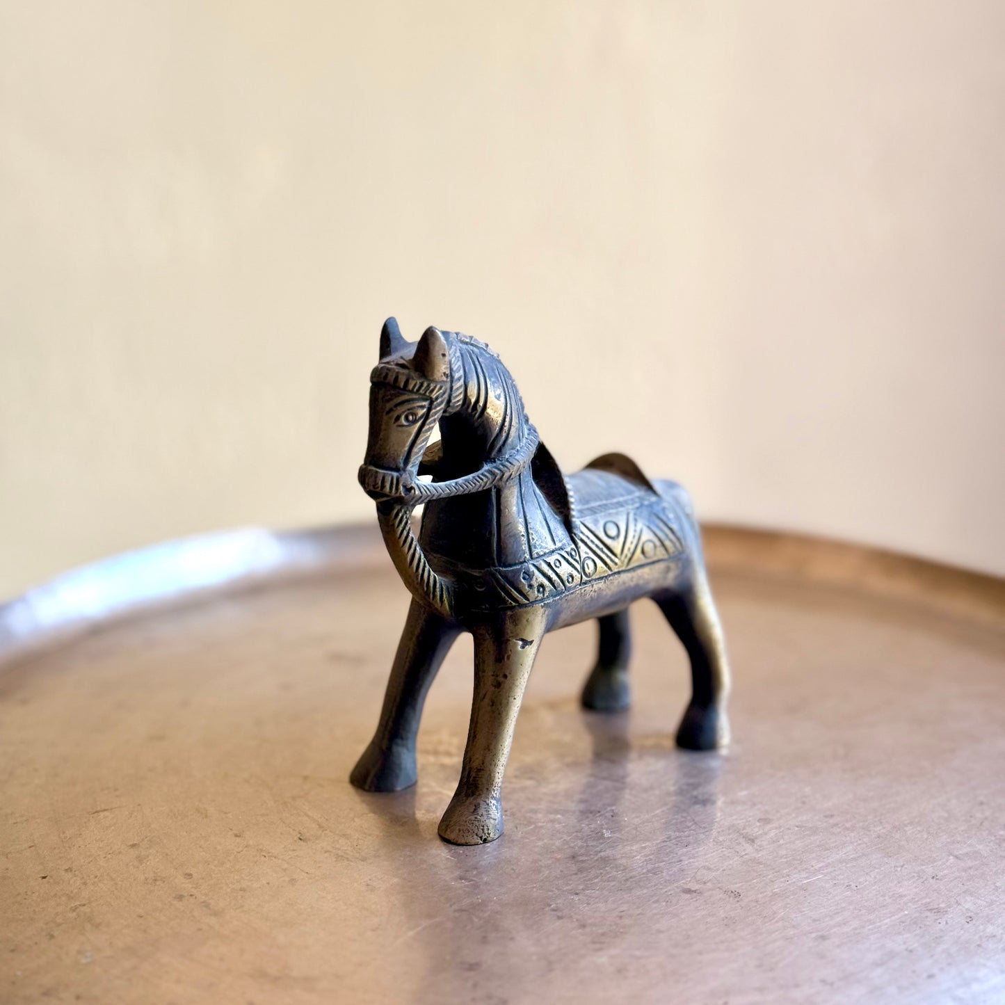 Vintage Brass Horse – Handcrafted Collectible
