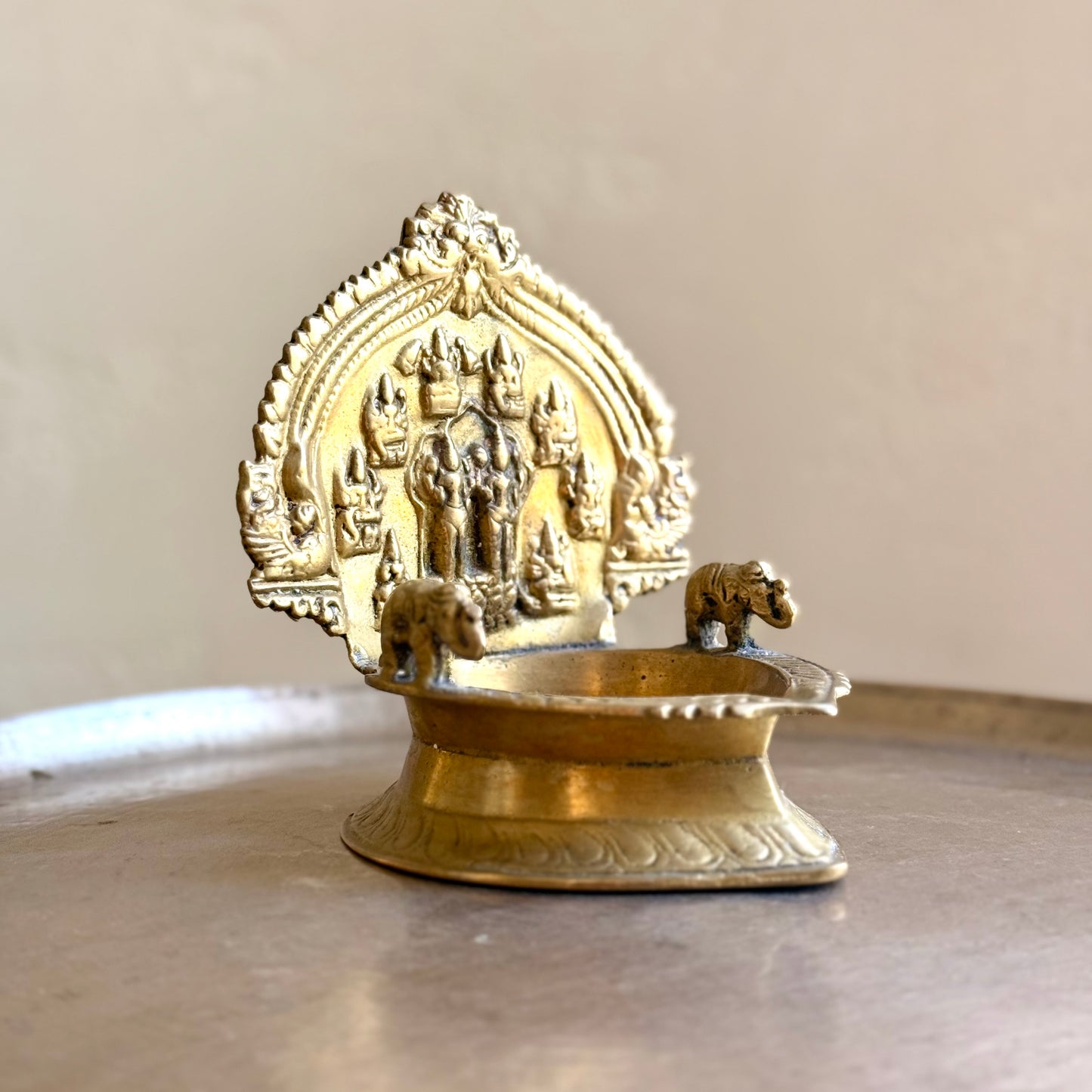 Vintage Large Ashta Lakshmi Lamp