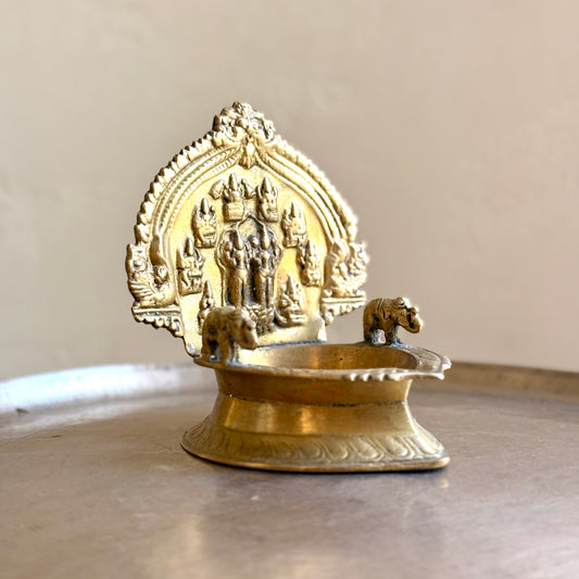 Vintage Large Ashta Lakshmi Lamp
