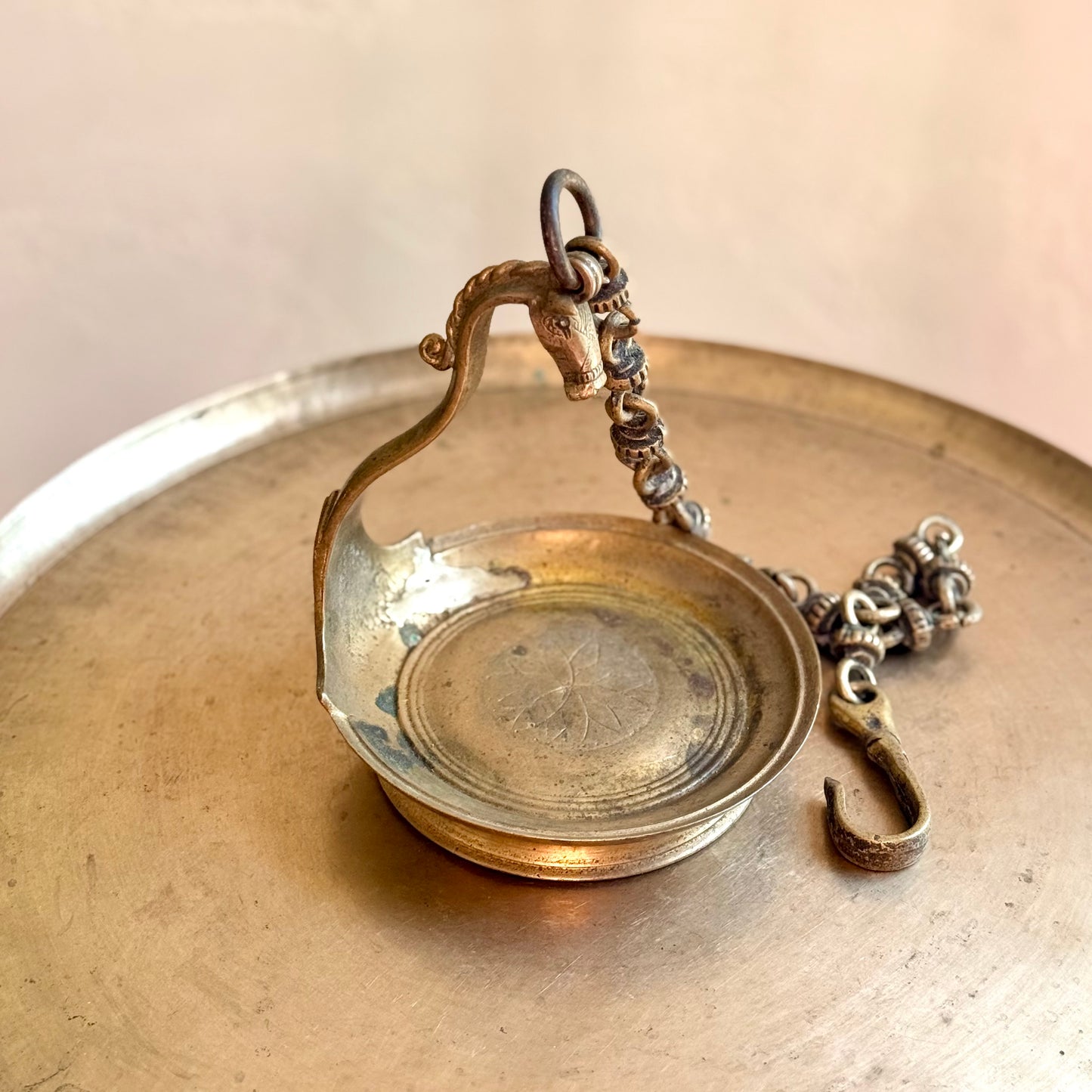 Heritage Hanging Kuthira Vilakku - A Rare Find