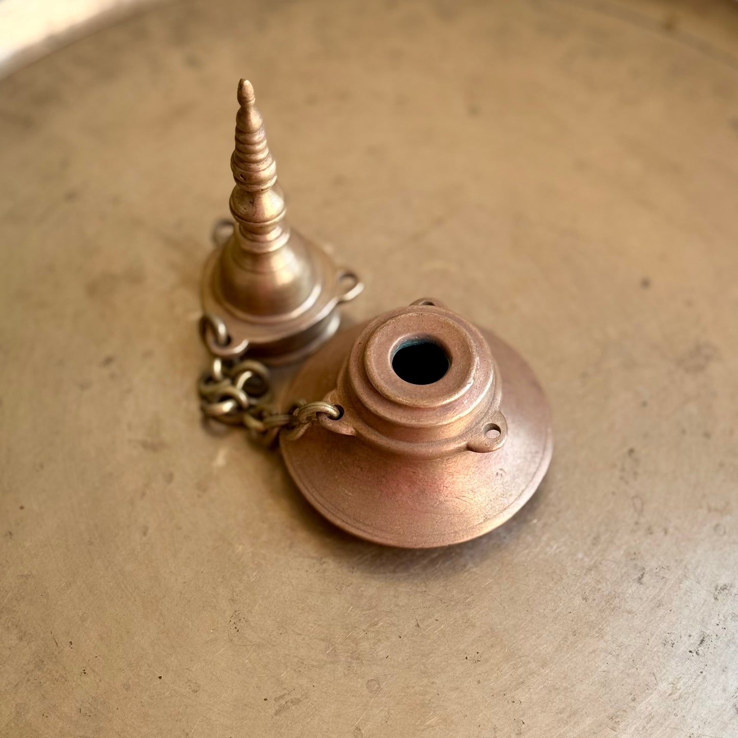 Vintage Pagoda Style Inkwell