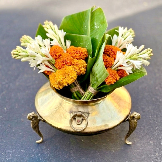 ‘Kanaka’ Antique Brass Pot & Planter