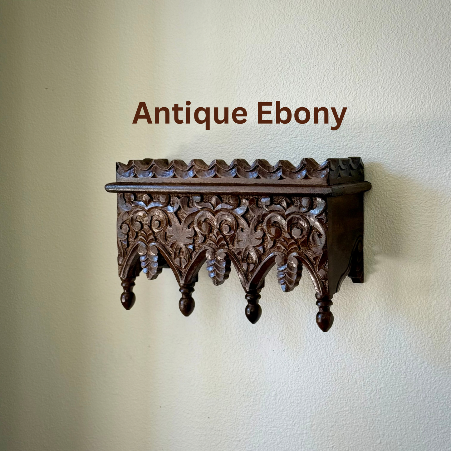 ‘Raunaq’ Handcarved Wooden Wall Shelf